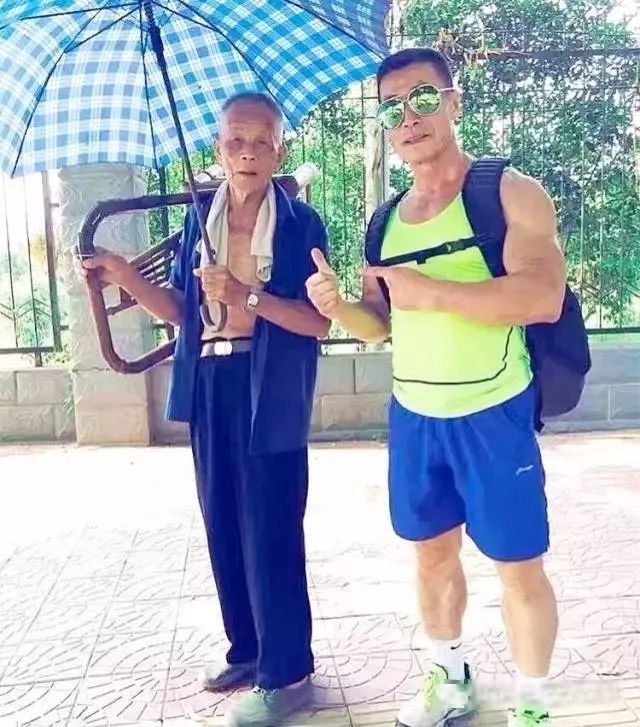 健美老人杨新民,健美常青树杨新民年轻照片