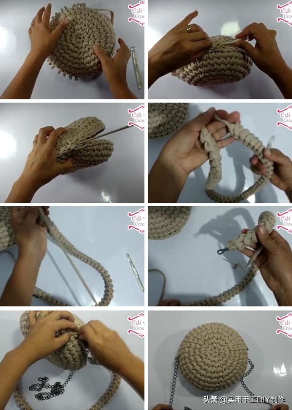 各种圆包包的钩织教程,多种漂亮包包的钩织图解