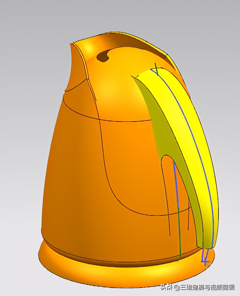 ug曲面之水龙头手把建模视频教程,ug12.0水壶要怎样画