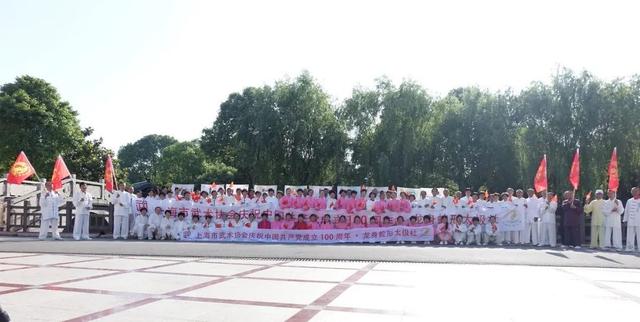 建党周年武术表演,上海太极拳建党100年表演