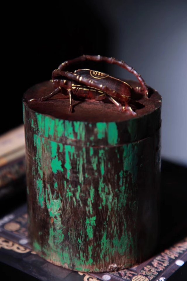 印度小叶紫檀很细的鱼鳞纹,印度小叶紫檀有虎斑纹