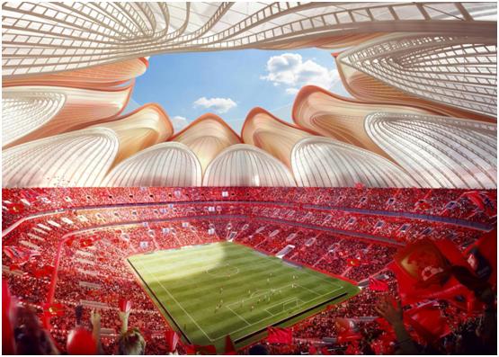 恒大足球场灯光秀,恒大足球场震撼现场