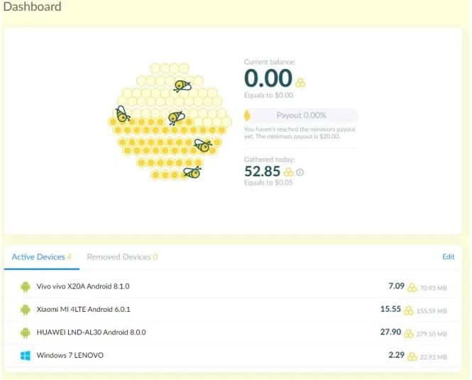 国外赚美元平台,honeygain赚钱