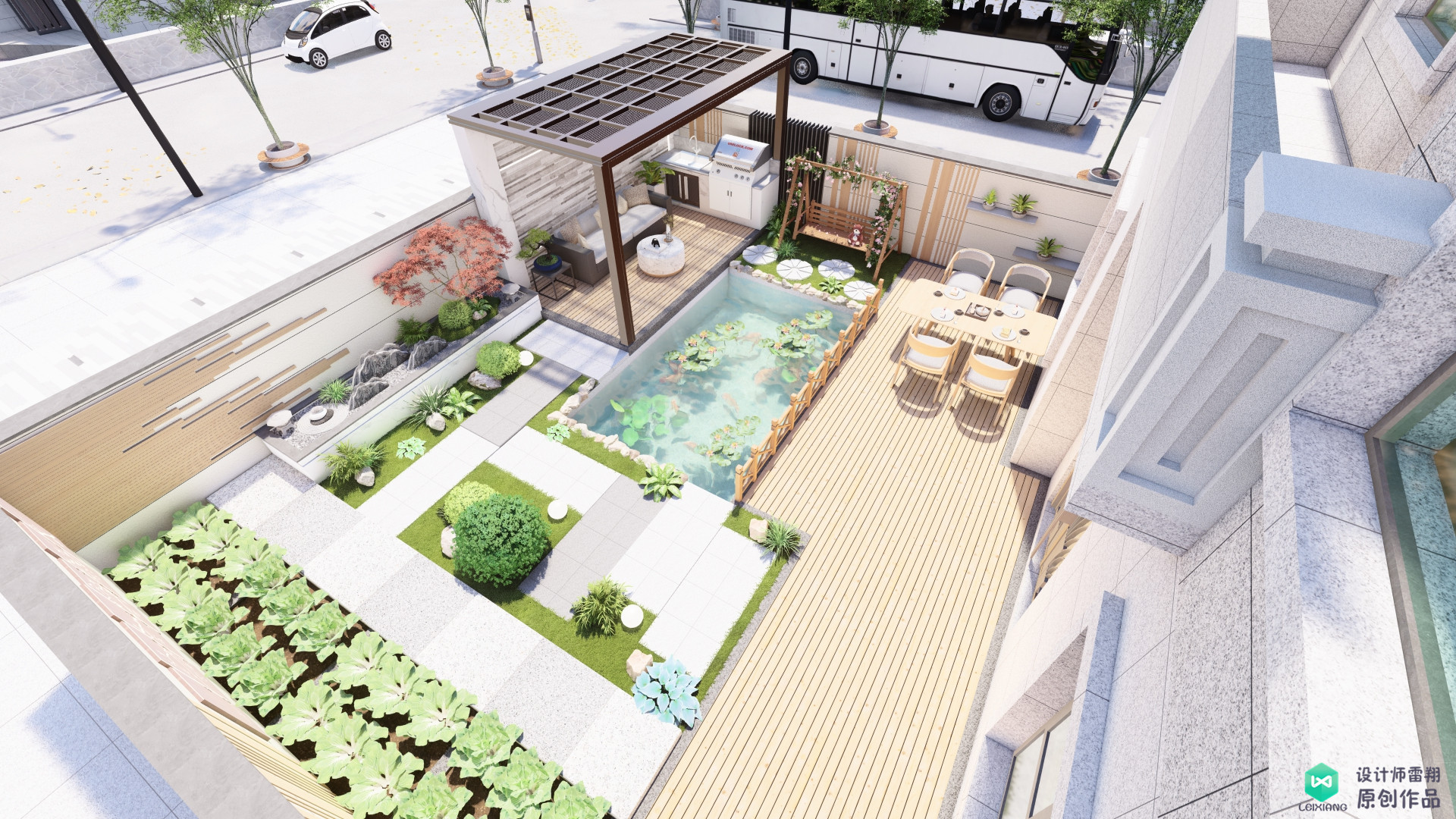 农村小院改造简单实用小花园,家庭小院小花园改造