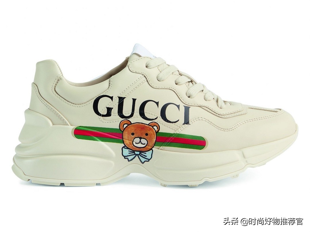 gucci泰迪熊印花连衣裙 (gucci粉色卫衣泰迪熊)