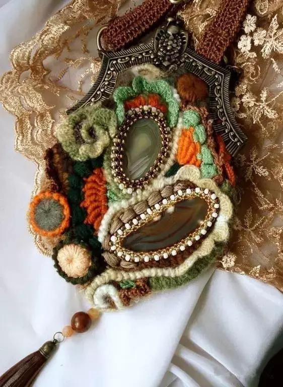 31款超美的爱尔兰钩花包，绝对让你爱不释手，独特的美！附教程