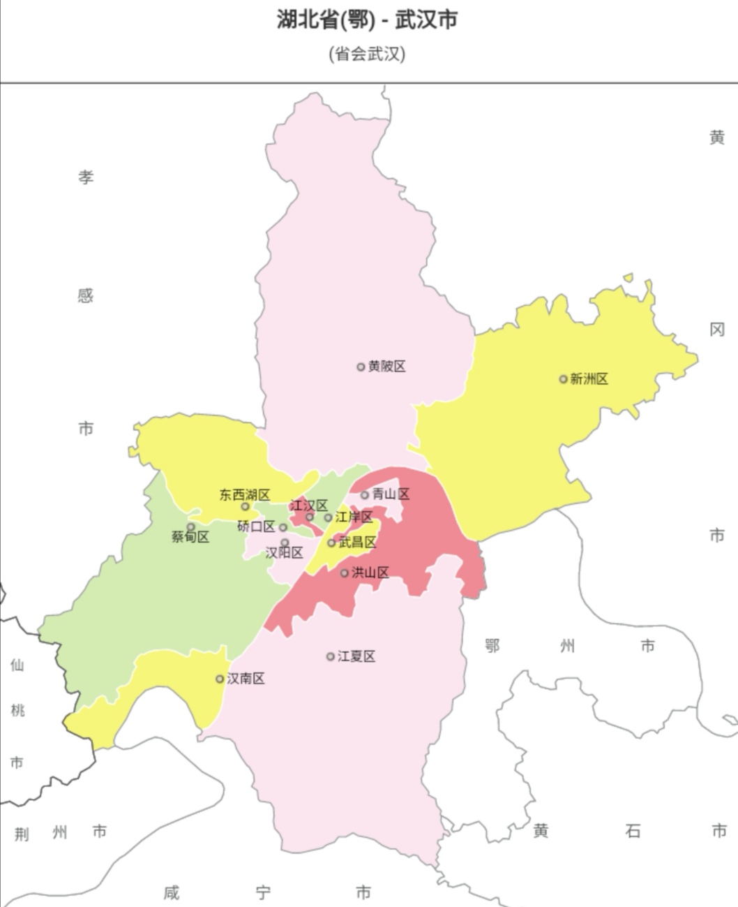 湖北省行政区划,中国行政地图全图高清大图湖北