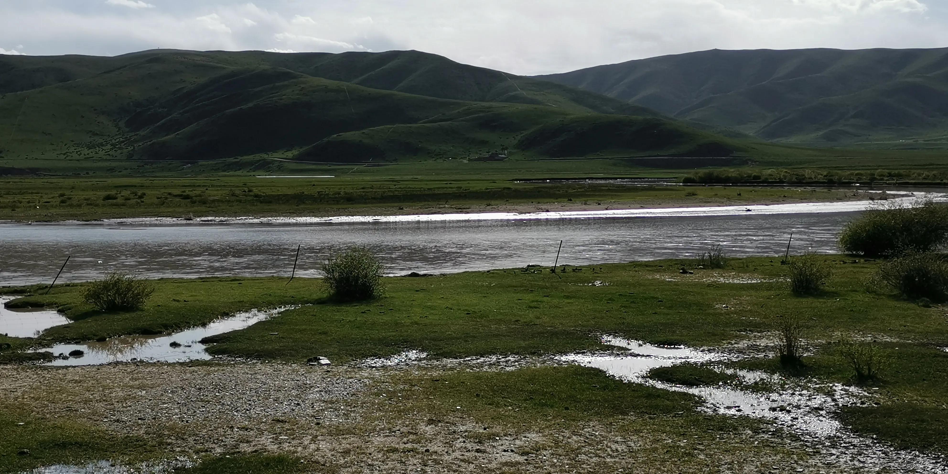 美不胜收的红原大草原,最美蓝天白云大草原