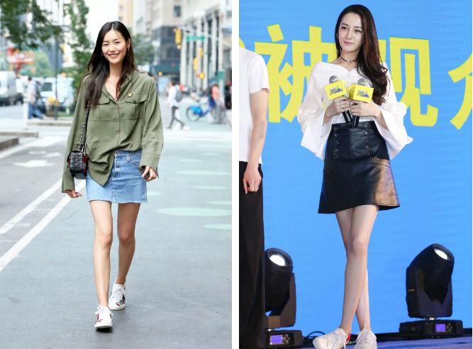 夏天穿裙子小白鞋就是比别人好看,厚底小白鞋怎么搭配裙子女小个子