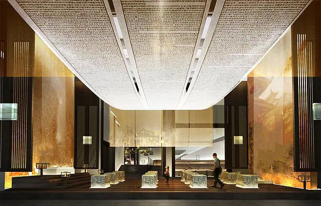 展馆序厅效果图,展馆序厅设计