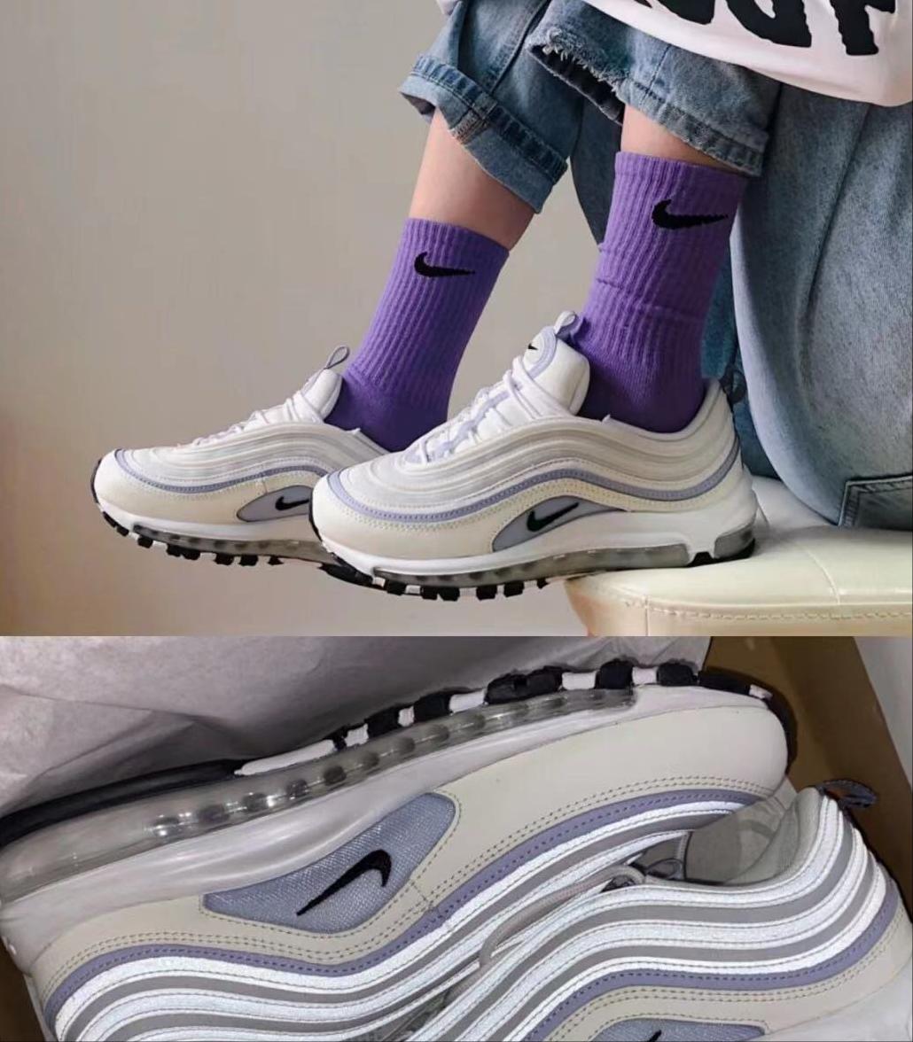 nikeairmax97银紫子弹鞋 (nike air max 97复古低帮鞋浅蓝灰)