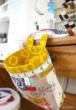 布艺挂兜墙挂式收纳袋欧式,布艺棉麻防水三层挂式收纳袋