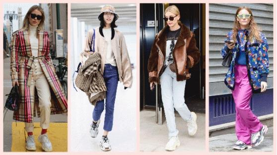 谁说小白鞋土这样穿又酷又美,百搭小白鞋显脚小高级感新款