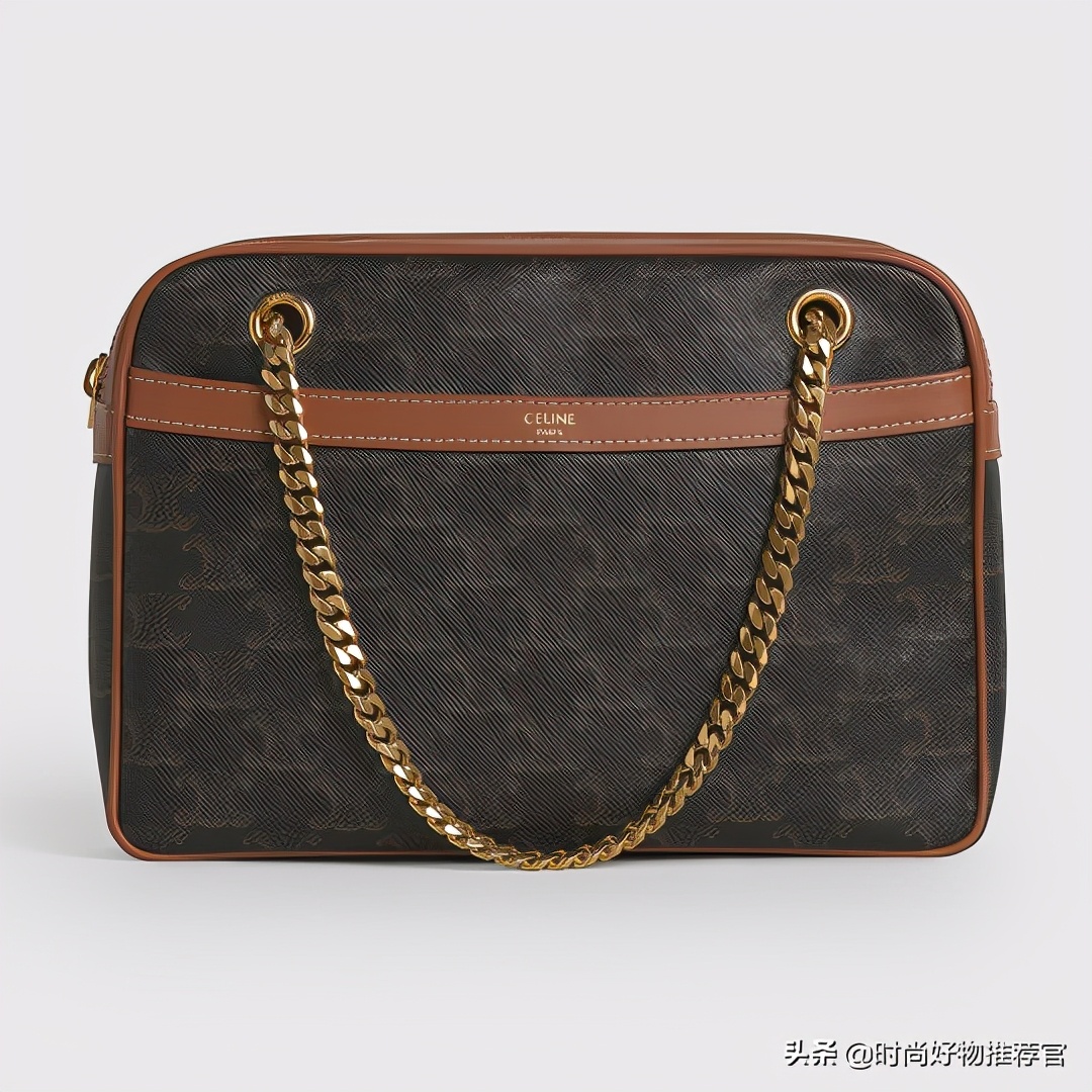 celine标志印花横款手袋,celine新款牛皮革手袋