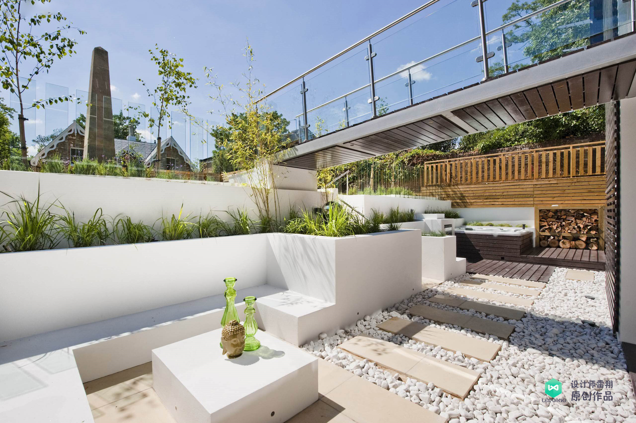 庭院石板如何铺,1.2米庭院路石板铺设效果图