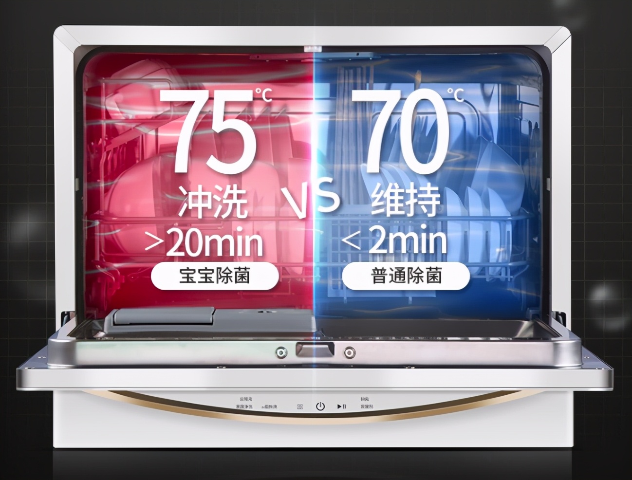 小户型窄台面嵌入式超薄洗碗机,慧曼c2小型台面洗碗机