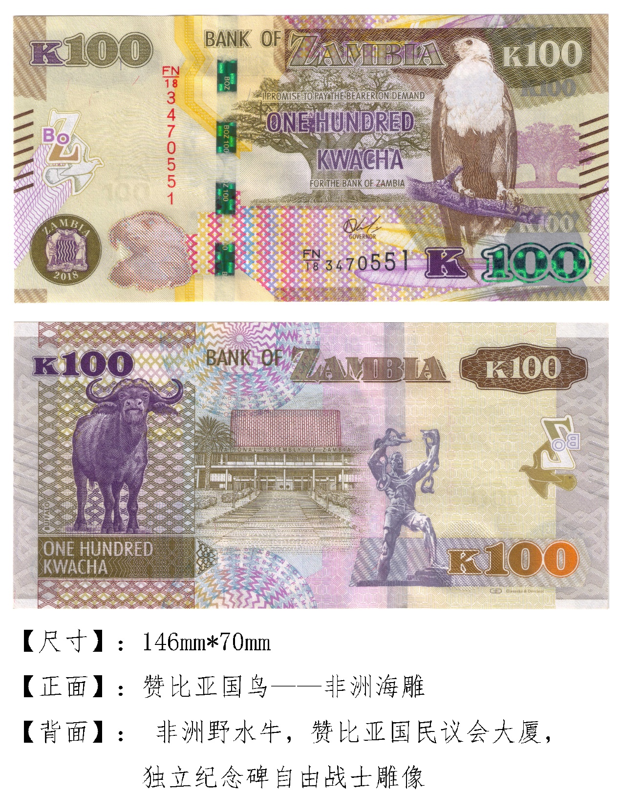 有趣的钱币之非洲篇——赞比亚克瓦查