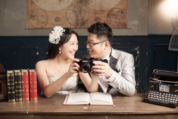 鬼怪婚纱照模板,鬼怪风格的婚纱照