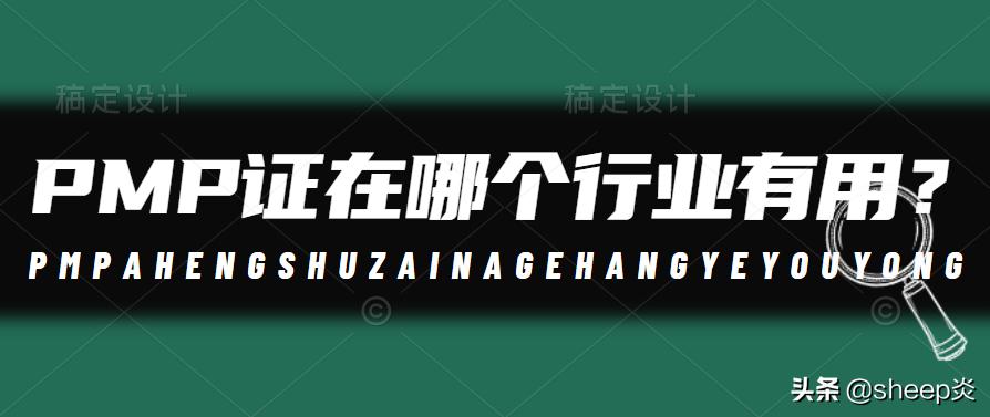 pmp证哪个颁发的最好,pmp证在哪个行业比较有用