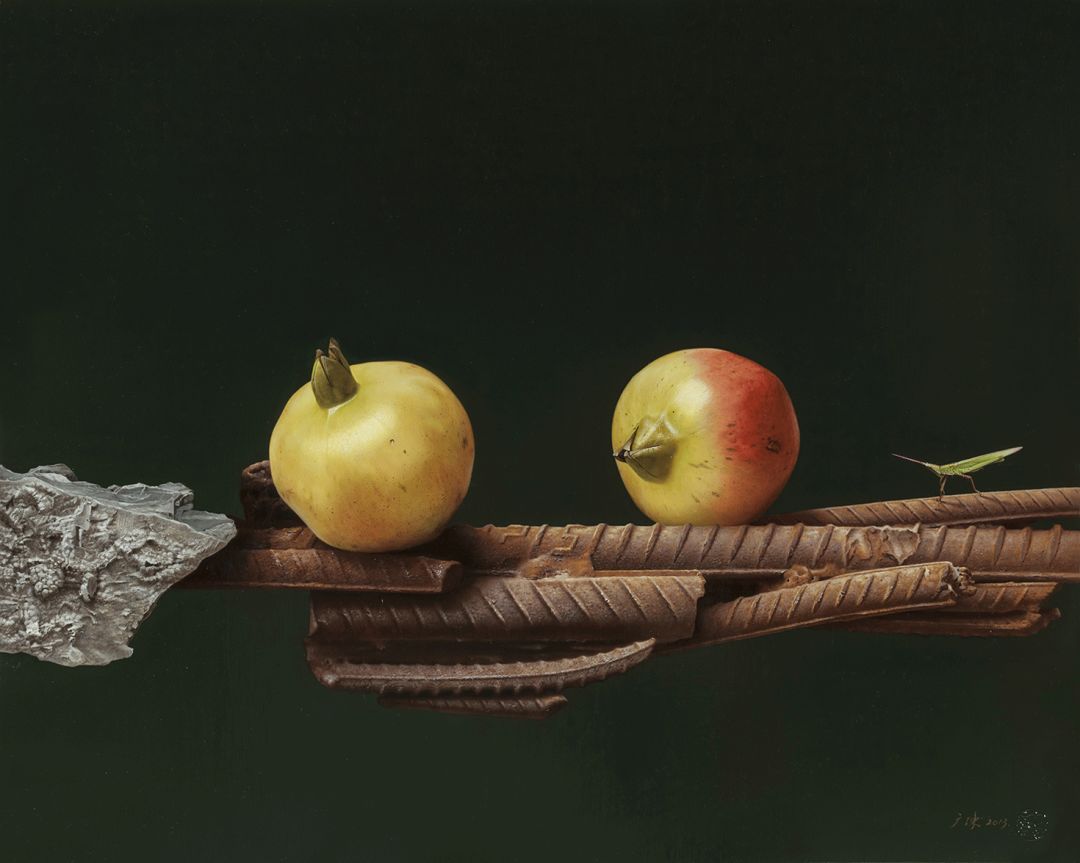 冷军画桃子图片大全,冷军画桃子放大5倍