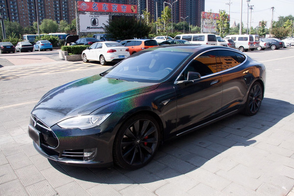 改色膜魔幻星空,苏州专业特斯拉改色贴膜