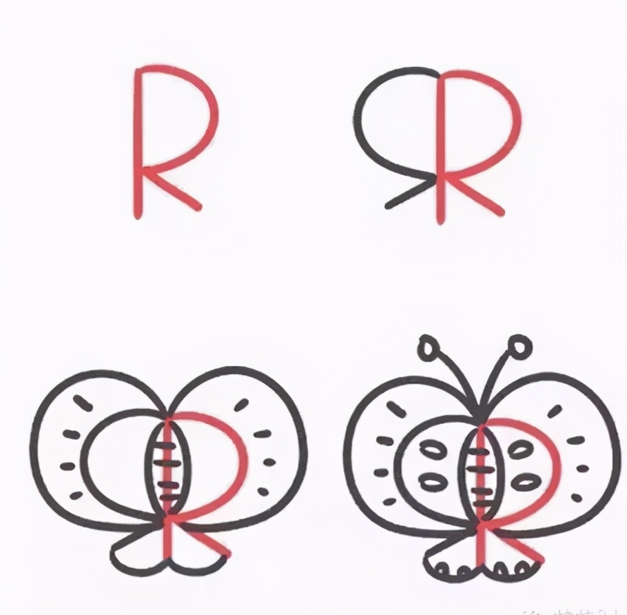 26个英文字母动物简笔画,26个英文字母像什么简笔画