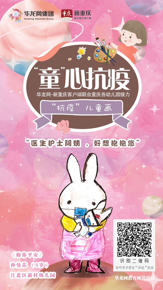 抗疫主题画幼儿园简单,童心童力共抗疫情绘画主题