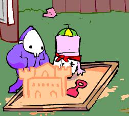 小朋友：不会吧不会吧？不会你真的敢打我吧？