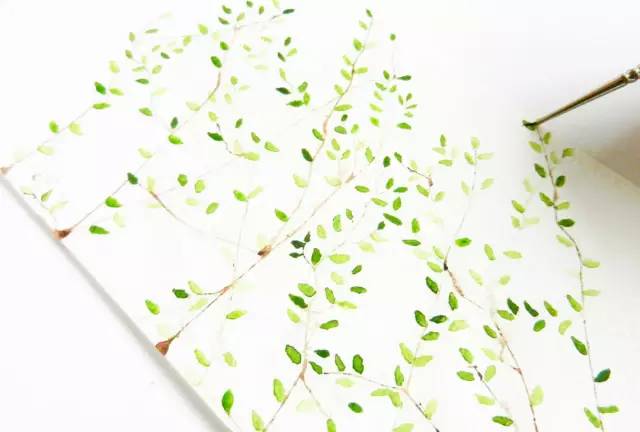 用吸管吹成的水彩画,吸管笔水彩画教程