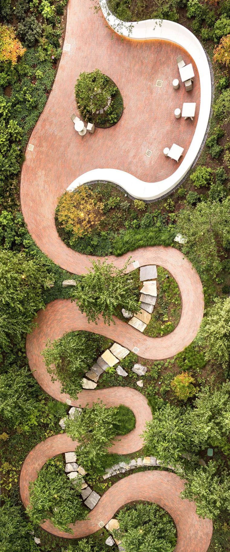 一条景观步道,一条景观路设计图片