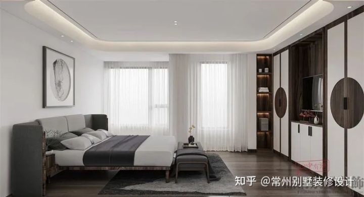 常州别墅装修新中式风格案例赏析 (常州新中式别墅装修实景效果图)