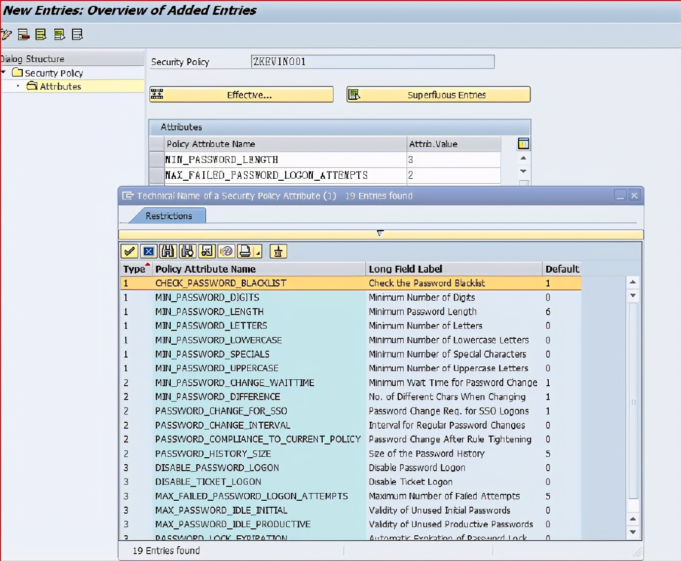 sap默认密码,sap设置用户可以自己改自己的密码