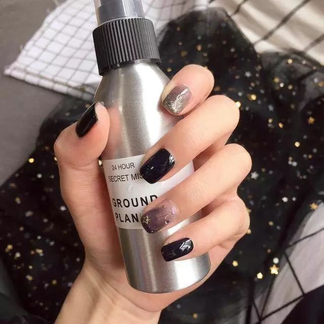 短指甲适合的美甲小仙女,小仙女夏季必备薄荷美甲