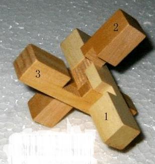 六根孔明锁的拆装方法,六根孔明锁