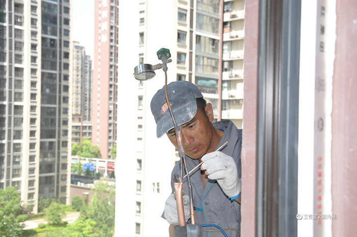 日立中央空调冷凝水管安装图片,日立中央空调精工安装培训考试题