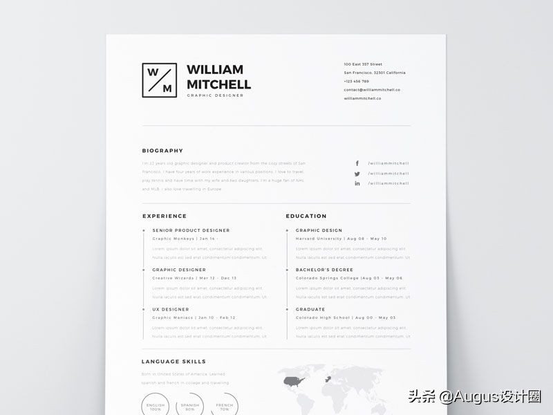 个人简历创意设计教程word,创意设计简历模板范文