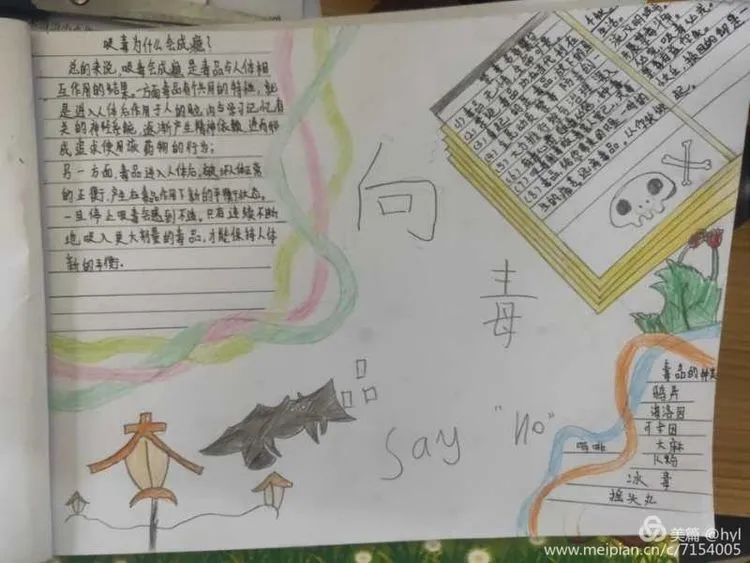 禁毒教育珍爱生命远离毒品绘画,英德市白沙镇禁毒宣传活动