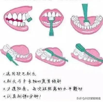 每秒振动1.5万次以下,一分钟震动10万次的牙刷