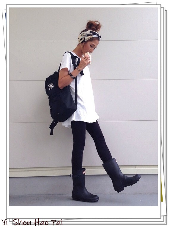 没有雨靴怎么防雨,防水冬季雨靴怎么搭配好看