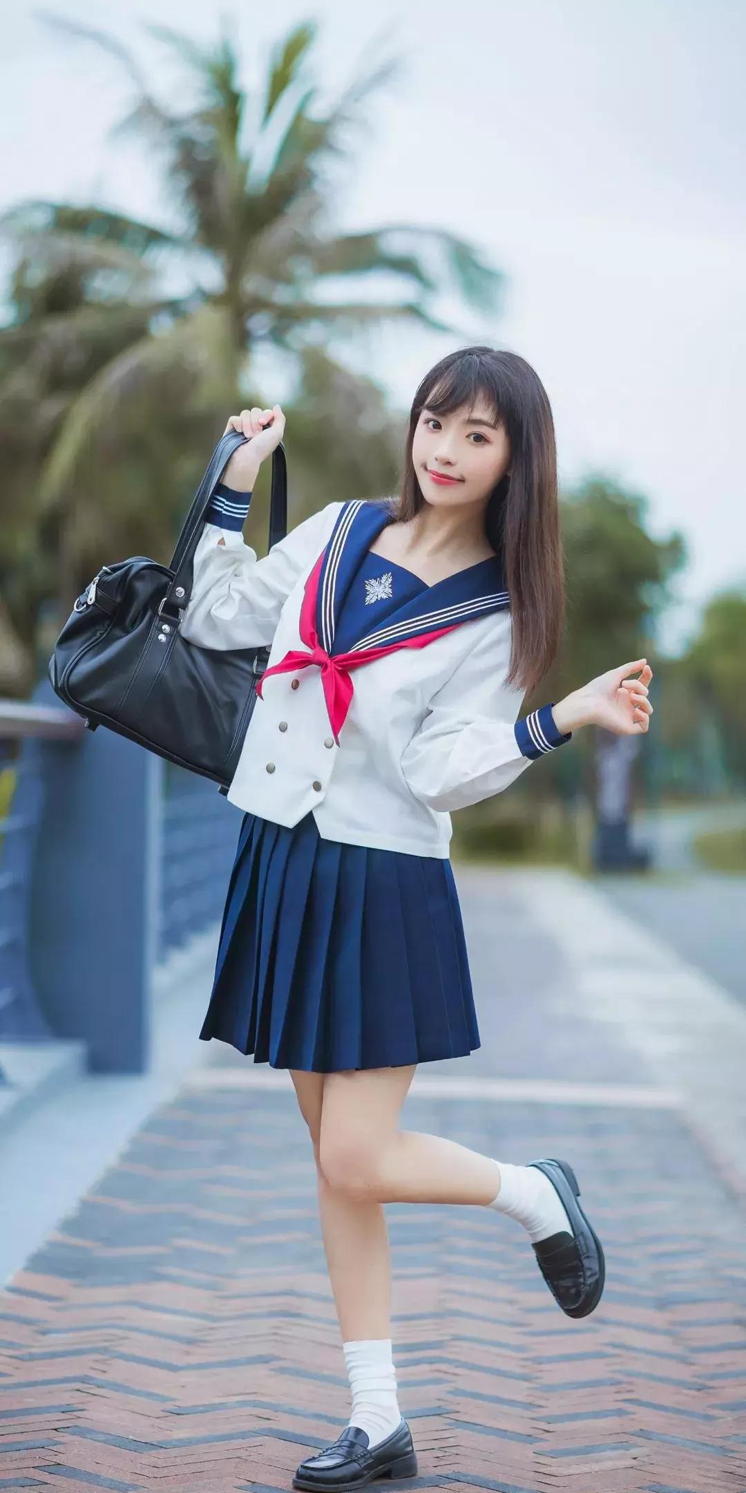 多人黑色jk制服照片壁纸,jk制服女生壁纸高清