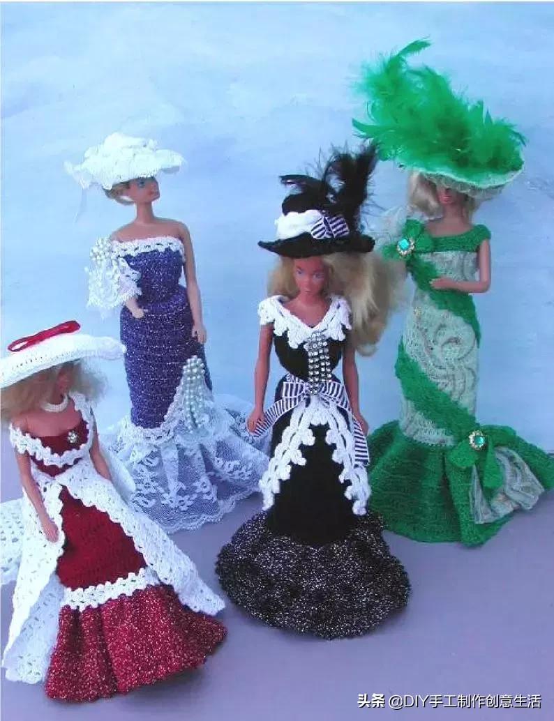 娃娃的衣服怎么钩简单,钩最简单的娃娃衣服教程