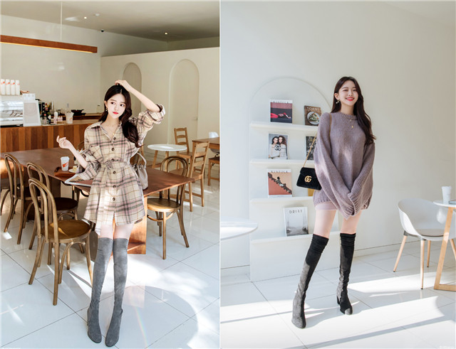 冬天靴子买白色好看还是黑色,冬天靴子女款2022款网红款