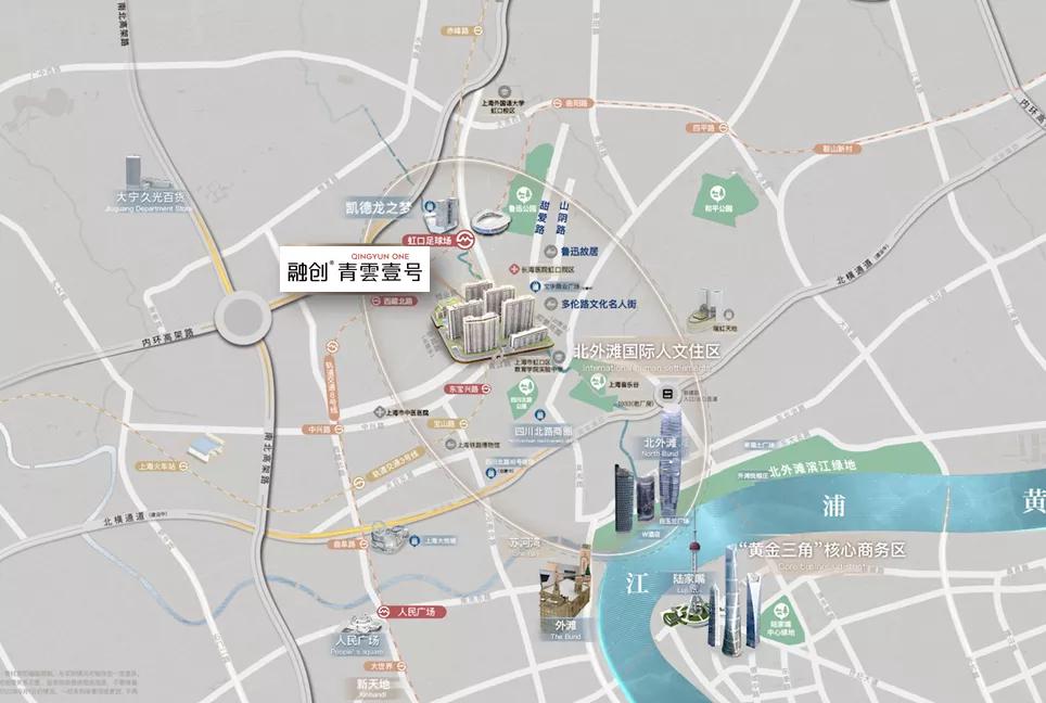 上海虹口内环青云壹号融创样板房,上海虹口区融创青云壹号房价