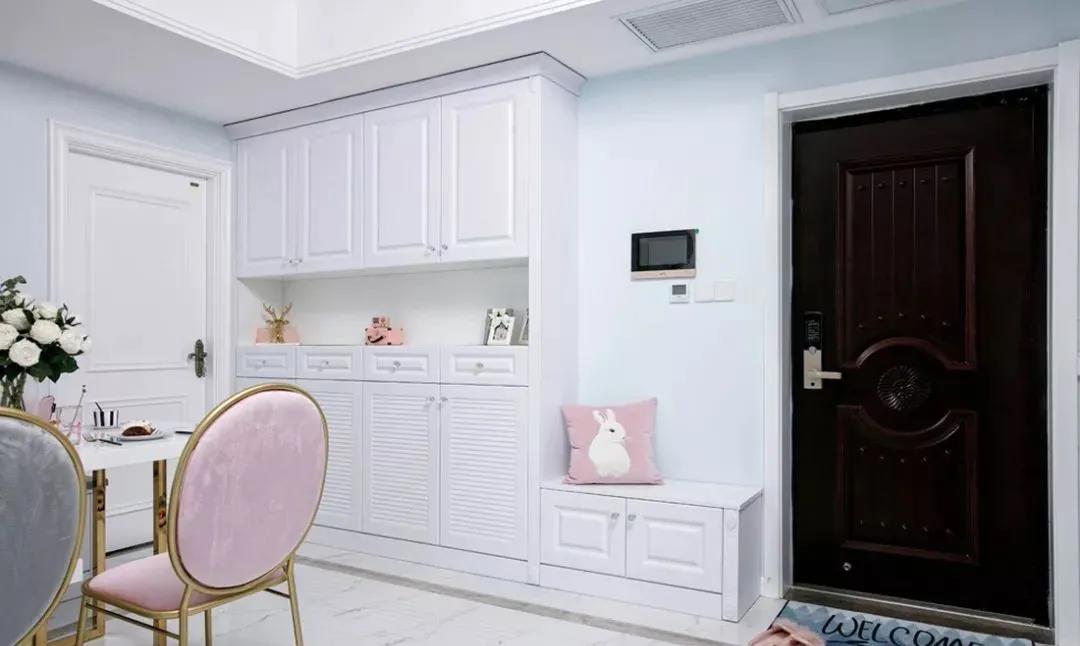 进门就是厅没有地方做鞋柜怎么办,入户门一通到底的户型如何做玄关