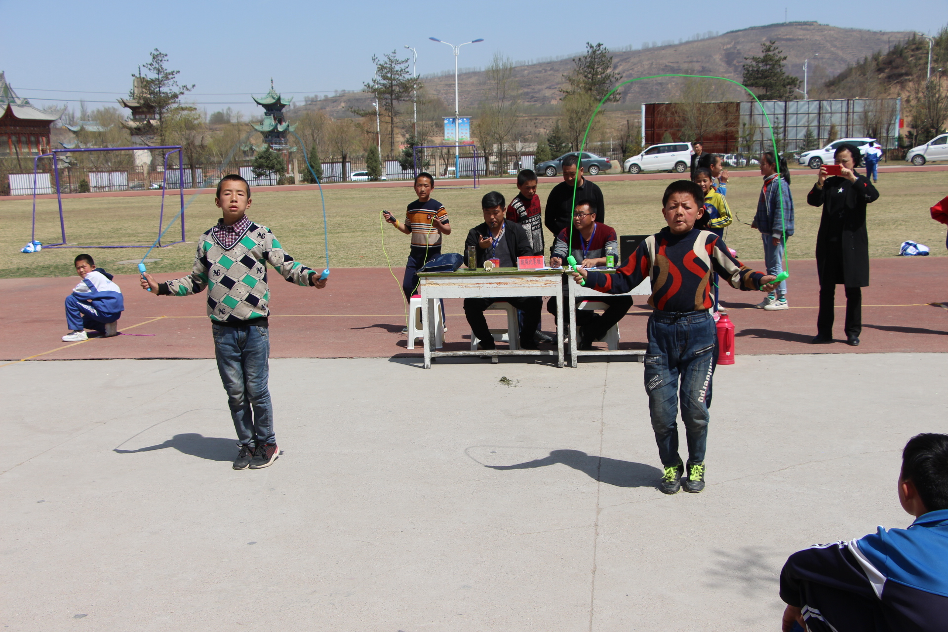 和政县举办中小学生乒乓球、一分钟跳绳比赛