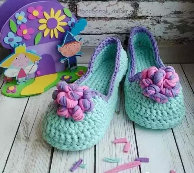 毛线拖鞋钩针方法视频教程全集,钩拖鞋能不能用4.0的钩针