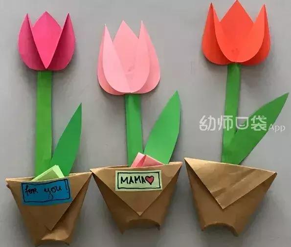 6-12岁手工制作三八妇女节贺卡,5-6岁大班创意手工三八妇女节