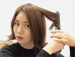 内扣怎么卷短发,一边内扣一边外翘短发