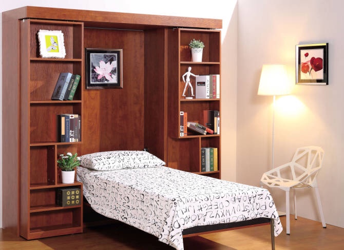 卧室装修衣柜隐形床,小卧室隐形床