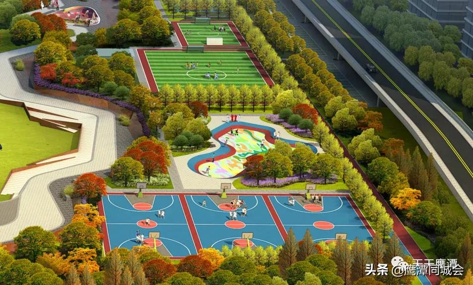 鹰潭天虹附近公园,鹰潭天虹周边全景